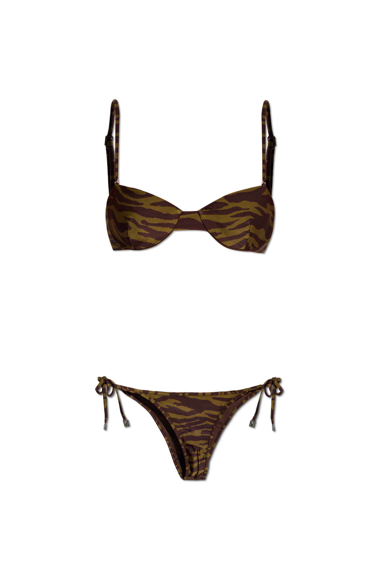 Brown Two-piece swimsuit collection 